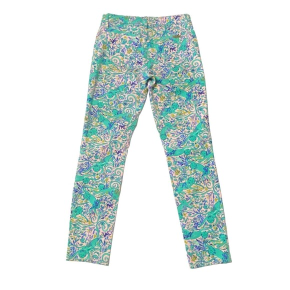 Lilly Pulitzer Women's South Ocean Skinny Pant Monkey Sea Melon Fig Size 4 NWOT - Picture 11 of 12